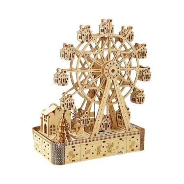 Imagem de Quebra-Cabeça 3D De Madeira Roda Gigante: Kit De Montagem DIY Para Art