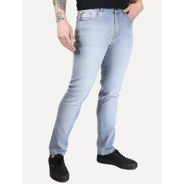 Imagem de Calça Ellus Jeans Masculina Slim Sprouting LY IV Metal Zetex Azul Claro-Masculino