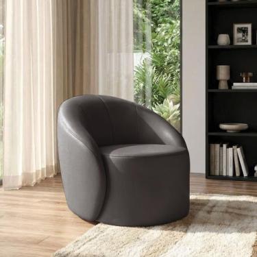 Imagem de Poltrona Sala Orgânica Lua Fixa Sintético D03 - D Rossi - DRossi, Graf