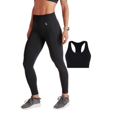 Imagem de Conjunto Legging Max Lupo Top Lupo Fitness Academia, Preto, P