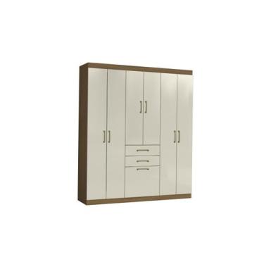 Imagem de Guarda Roupa 7 Portas 02 Gavetas Casal ou Solteiro Esposos Compacto - 