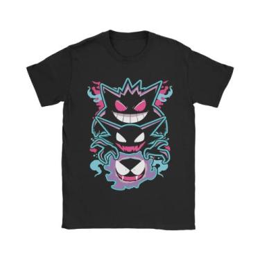Imagem de Camiseta Masculina De Algodão Puro Pokemon Com Gola Redonda E Manga Cu