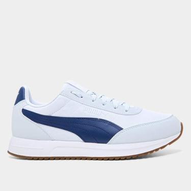 Imagem de Tênis Puma R78 Lightwind, Branco, Azul, 40