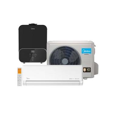 Imagem de Kit Midea Umidificador Master Connect 6 Litros Preto UMD6P3 e Ar Condicionado Split Inverter AI Ecomaster 18000 BTU/h Frio 42EZVCA18M5 - 220 Volts