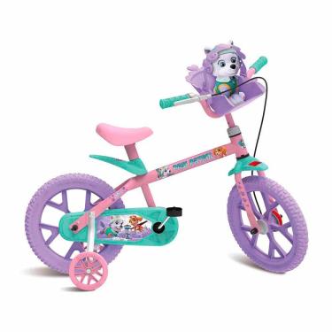 Imagem de Bicicleta Infantil Aro 14 Patrulha Canina Bandeirante 3285 Rosa