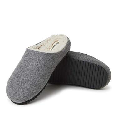 Imagem de Dearfoams Pantufa feminina moldada para micro-ondas, Cinza mesclado, X-Large