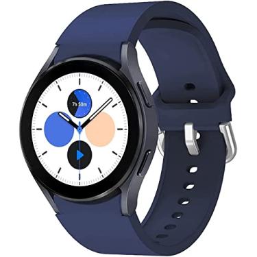 Imagem de Pulseira Sport Silicone Compatível Com Galaxy Watch 4 - (C7COMPANY) (Azul Marinho)