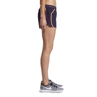 Imagem de Nike Women's AeroSwift 2" Running Shorts (X-Large, Purple Dynasty/Peach Cream/Reflective Silver)