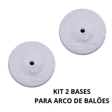 Imagem de Kit 2 Bases Ocas Suporte Arco Coluna Tela De Balões Bexigas - Silvas M