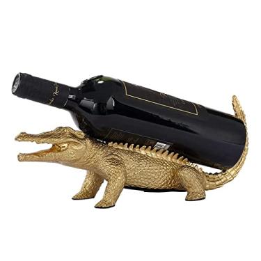 Imagem de Estatueta de crocodilo de latão premium estatueta de vinho ornamentos ornamento de casa, sala de estar quarto armário de vinho escritório mesa TV armário bar decoração