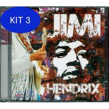 Imagem de Kit 3 Cd - Jimi Hendrix - In Concert Duplo - Usa Records