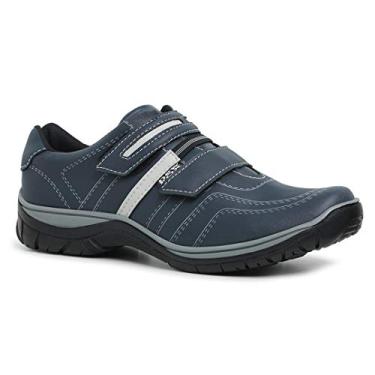 Imagem de Tenis Sapatenis Casual Masculino New Fox Cor:Azul;Tamanho:39