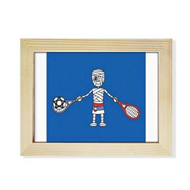 Imagem de DIYthinker Serbian Tennis Raquete Futebol Desenho Mamãe Desktop Foto Moldura Decoração Arte Pintura 15 x 20 cm