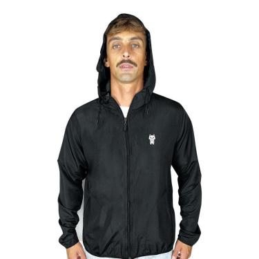 Imagem de Agasalho Corta Vento Light Masculino Preto WSS Cat-Masculino