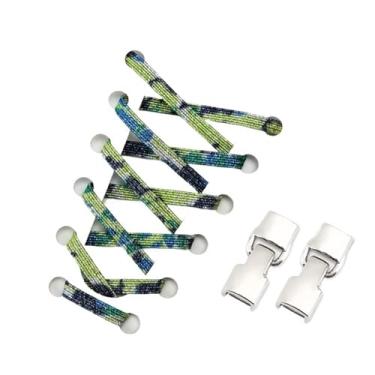 Imagem de Elastic Shoelaces Sneakers Mix And Match Colors No Tie Shoe Laces Children Adult Wide Fast Shoelaces(Splashing ink)