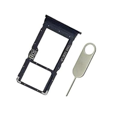 Imagem de PHONSUN Suporte de bandeja SIM único para Motorola Moto G Stylus 2021 XT2115 preto (não serve para Moto G Stylus 2020)