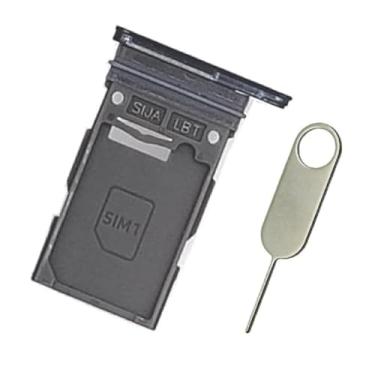 Imagem de PHONSUN Bandeja de substituição para cartão SIM único para Samsung Galaxy S23 S911U S911U1 / S23 Plus S916U S916U1 - Versão dos EUA (Phantom Black)