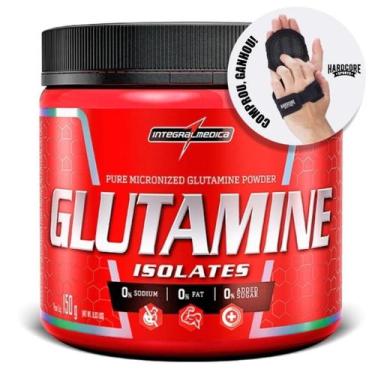 Imagem de Glutamina Pura 150g Integralmedica + Luva Caleira Hardcore