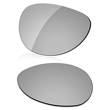 Imagem de LenzReborn Lente polarizada de substituição para óculos de sol RayBan RB3519 59 mm - cinza prateado - espelhado polarizado