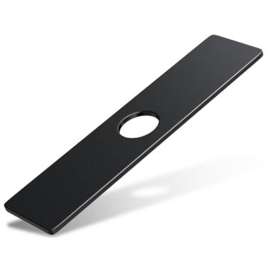 Imagem de Tampa do orifício da torneira da pia da cozinha, escudo de placa de deck para torneira de cozinha - tampa de furo de pia de 25 polegadas, placas de cobertura de encanamento, placa de deck de 25 cm