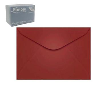 Imagem de Envelope Visita Foroni 80G 72X108Mm Color Plus Vinho Com 100