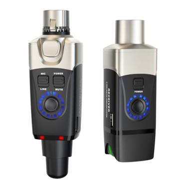 Imagem de Xvive Sistema de microfone sem fio U3, transmissor e receptor XLR sem fio de 2,4 GHz para microfone dinâmico, mixer de áudio, sistema PA (U3 Dynamic)