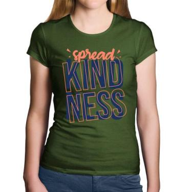 Imagem de Baby Look Algodão Spread Kindness - Foca na Moda, Musgo, M