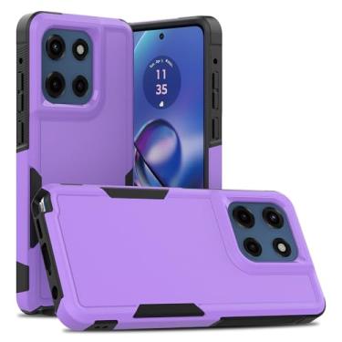 Imagem de Palbyes Capa para Moto G Stylus 5G 2025, TPU + PC, camada dupla antiderrapante, absorção de choque, capa protetora para celular Mororola Moto G Stylus 5G 2025 (Roxo)