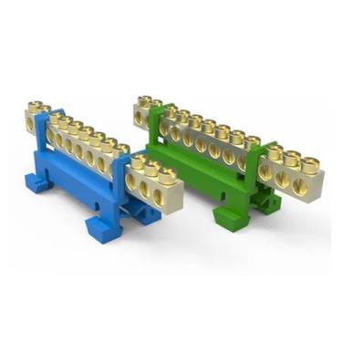 Imagem de Barramento Borneira P/ Fio Neutro E Terra 12 Polos Enerbras