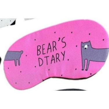 Imagem de Máscara Olhos Dormir Fofa Gatinho Ursinho Descanso Cilhos Bear - NoBra