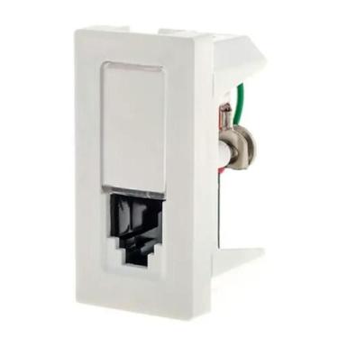 Imagem de Tomada telefone rj11 2fios 1m branca 615011bc - LEGRAND PIAL PLUS +