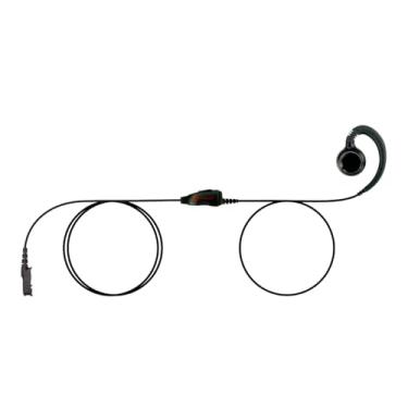 Imagem de Fone de ouvido giratório EH com microfone embutido e PTT para rádios walkie talkie Motorola XPR3300 XPR3500 XPR3000. Fone de ouvido One-Wire S-Series™.
