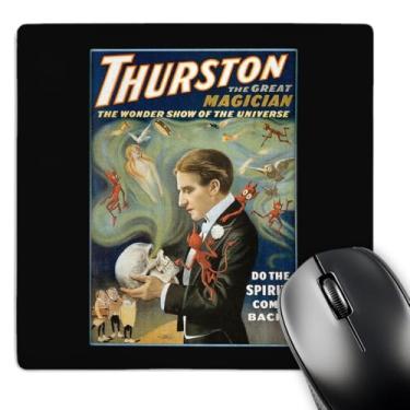 Imagem de 3dRose Pôster mágico vintage Thurston Wonder Show of the Universe - Mouse pad, 20 x 20 cm (mp_114172_1)
