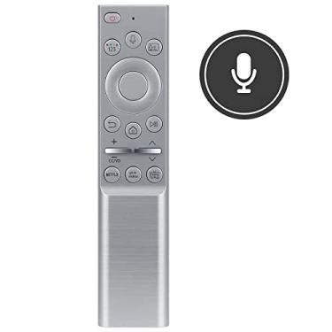 Imagem de BN59-01327A RMCRMT1CP1 Controle remoto de voz de substituição adequado para Samsung Smart OneRemote TV Controle remoto (prata) QN49Q8DTAFXZA QN50Q6DTAFXZA QN55Q6DTAFXZA QN55Q7DTAFXZA QN55Q8DTAFXZA