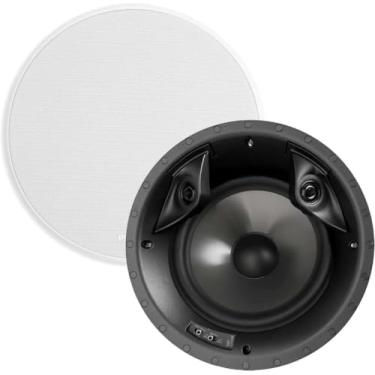 Imagem de Polk Audio Alto-falantes surround de teto 2 vias 80F/X-RT - Woofer de 20,32 cm, tweeters duplos de 3/4" | 100 watts | Grade transparente pintável | Branco, par