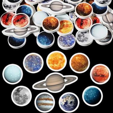 Imagem de Eersida 50 Pcs Solar System Mini Eraser Novelty Space Erasers Small Rubbers for Kids Bulk for Student Homework Party Favor Gift Filling Home School Work Classroom Reward Prizes Gifts, 10 Styles