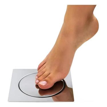 Imagem de Ralo Inteligente Click 10cm Banheiro 10x10 Inox Cromado - Metais House