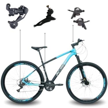 Imagem de Bicicleta Aro 29 KSW XLT 21 Marchas Quadro Alumínio Cabeamento Interno Freio Hidráulico MTB (Azul Pant, 21)