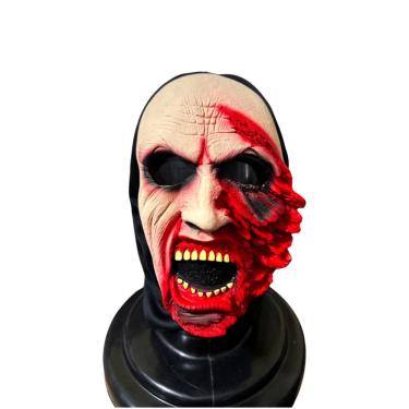 Imagem de Fantasia Máscara de látex Face estourada terror p/ eventos