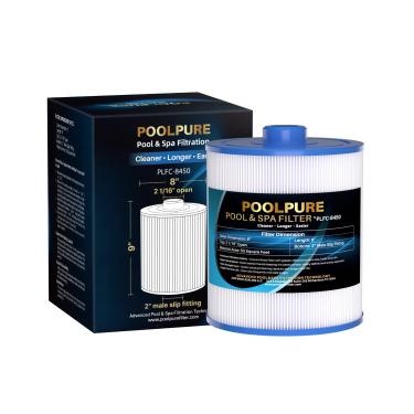 Imagem de POOLPURE Filtro para banheira de hidromassagem C-8450 compatível com Unicel C-8450, FC-3310, PCS50N, 100593, 3301-2261, Maax Spas, cartucho de filtro de spa de 50 metros quadrados, 1 pacote