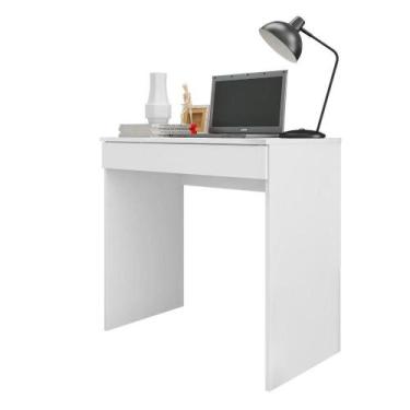 Imagem de Escrivaninha Mesa Para Computador Multiuso Com Gaveta Alexia Branco- M