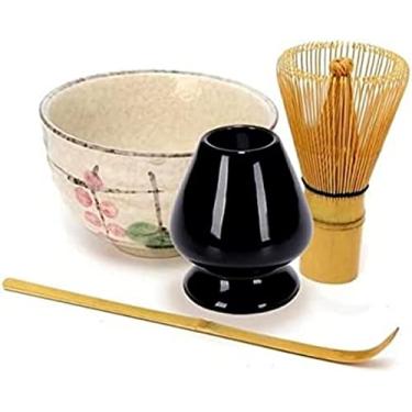 Imagem de QLDFX Tigela Matcha Salada 4 em 1 Cerimônia de Chá Matcha Cerâmica Tigela de Chá Colher de Chá Matcha Batedor Japonês Utensílios de Chá 4 Estilos Matcha Conjunto de Tigelas Matcha Conjunto de Chá (3)