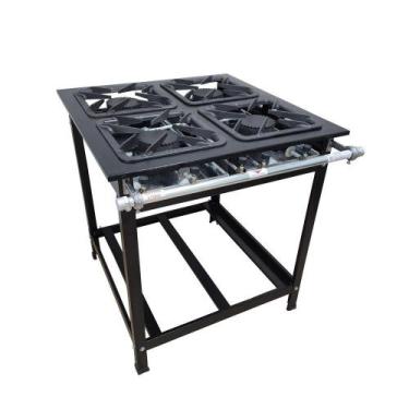 Imagem de Fogao 4 Bocas 30X30 Gold Cfzg-127 Gas Glp Baixa Pressao Perfil 7Cm De 