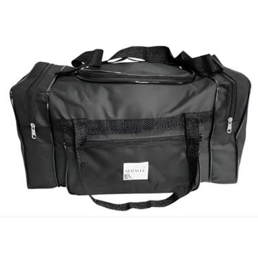 Imagem de Bolsa Mochila Mala de Mão Bordo Avião Semalle Nylon Viagem tamanho M Cor Preto Lisa