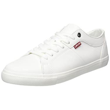 Imagem de Levi's Tênis feminino de cano baixo, Branco (sapatos 50), 38 BR
