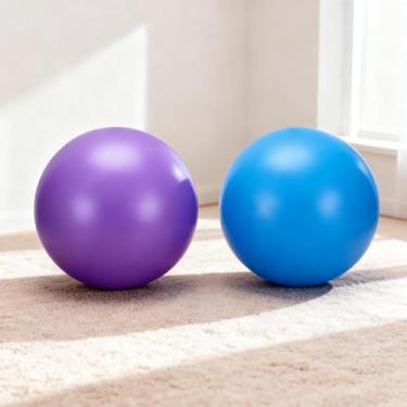 Imagem de 1 bola de exercício, pequena bola de ioga para pilates e mini bola de treino, para academia, casa, equipamento de fitness de estúdio (22 cm)