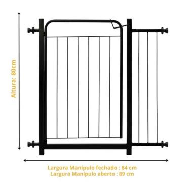Imagem de Grade Pet Portão Pet Aço Para Cachorro e Bebes Cercado Pet Portãozinho
