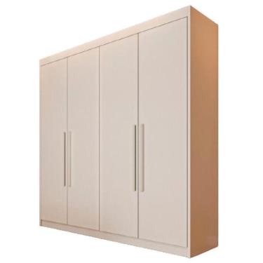 Imagem de Guarda Roupa 4 Portas Aurora Móveis Europa Off White
