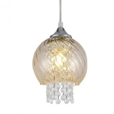 Imagem de Pendente Taschibra Diana Ambar 1lamp E27 15050899