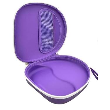 Imagem de Capa de fone de ouvido Bluetooth para viagens, bolsa para fones de ouvido infantis para iPad e computador (roxa)